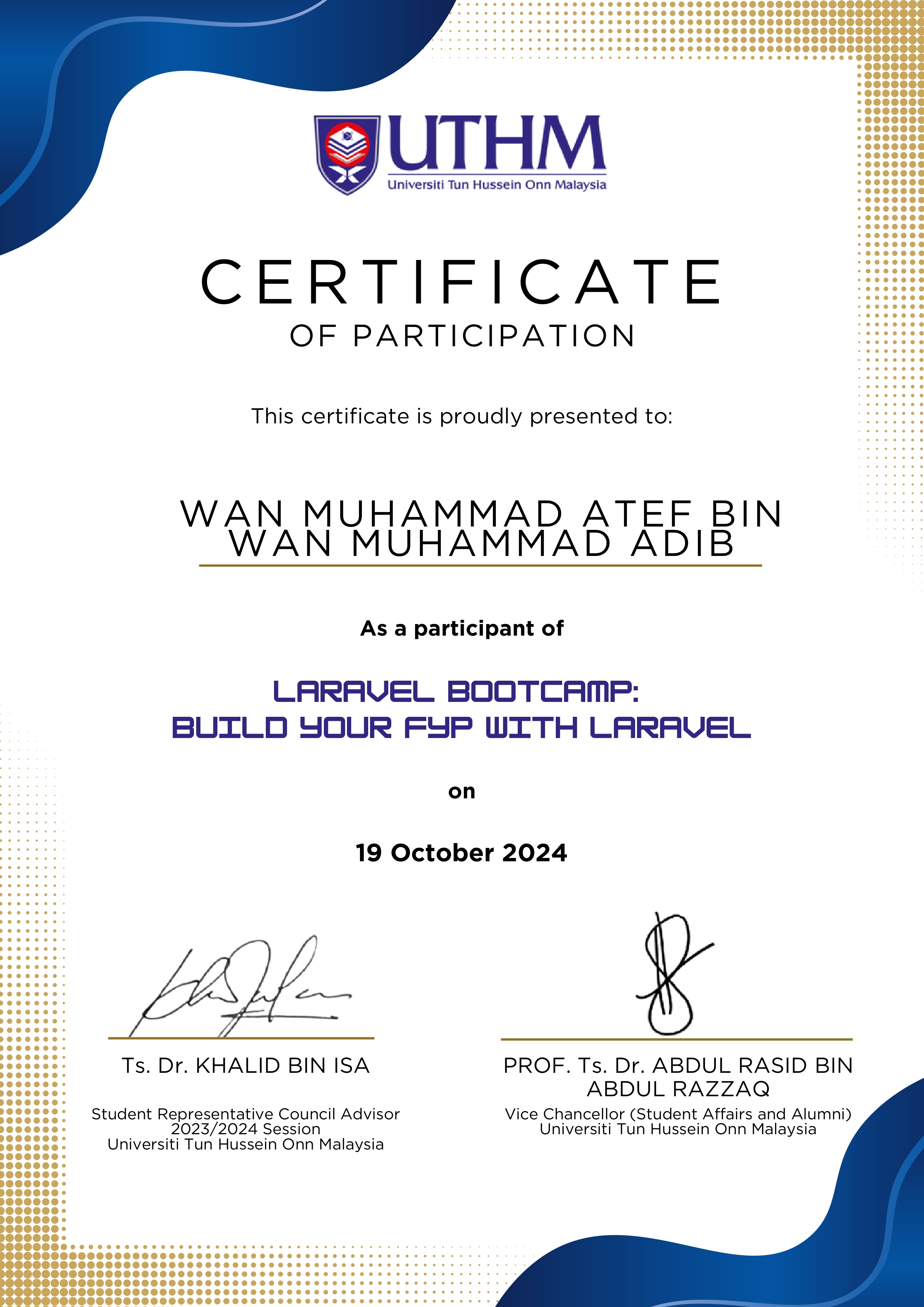 Laravel Certificate